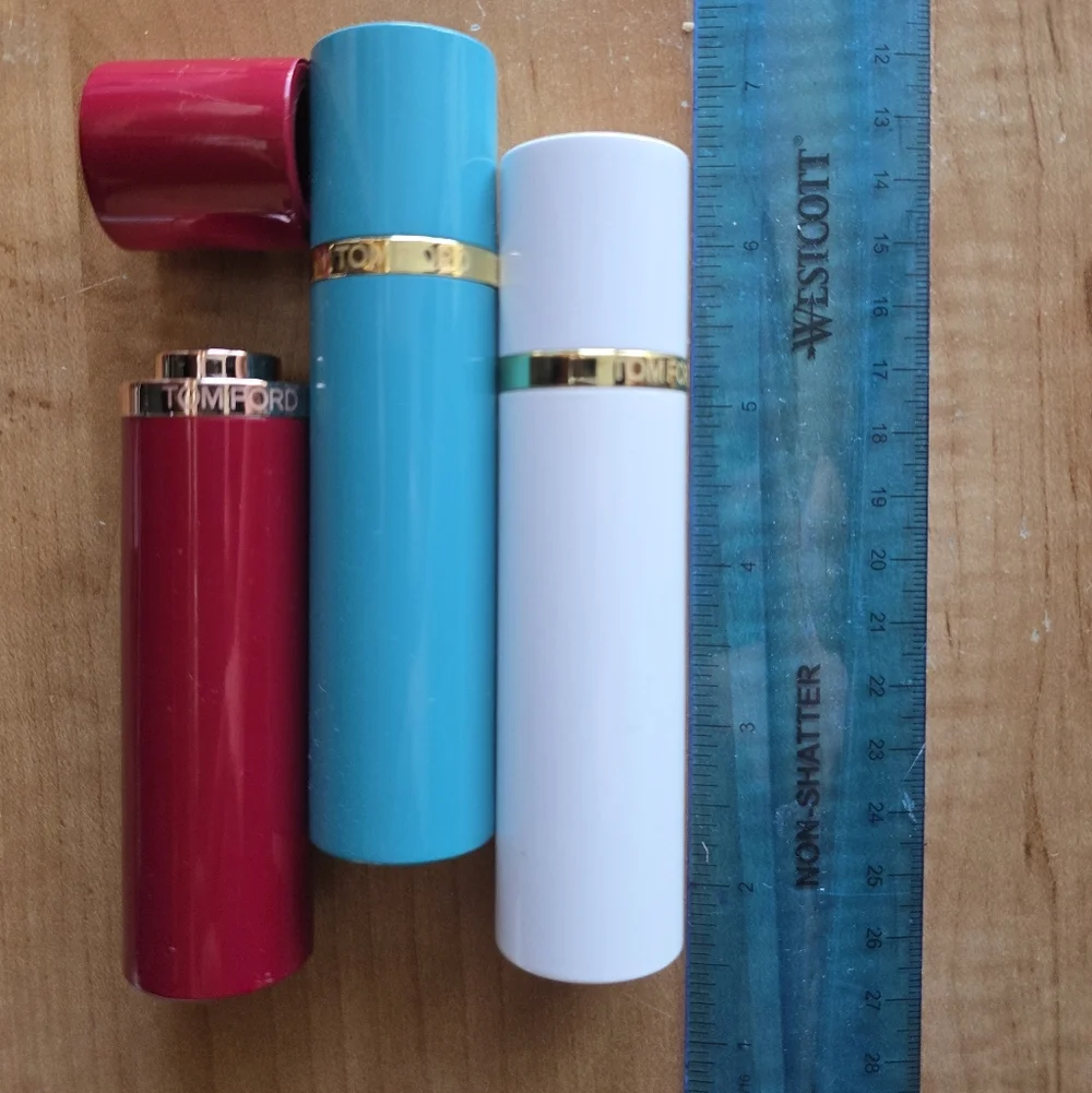 Tom Ford Travel Case Trio - White, Teal, Red - Picture 3 of 3